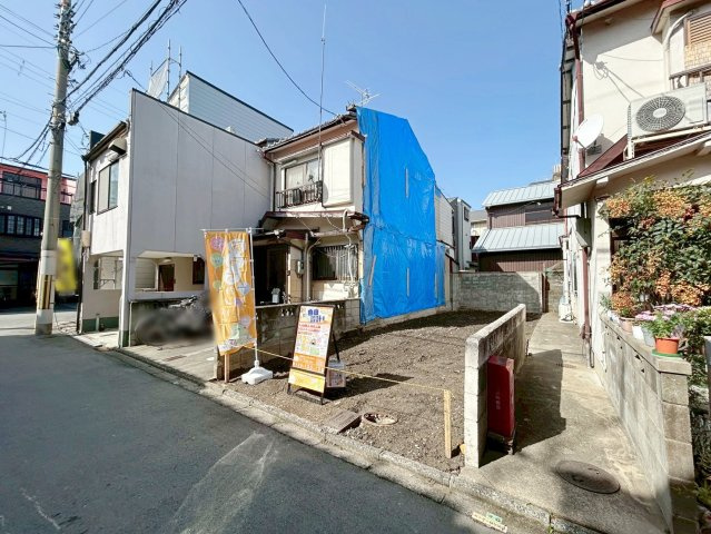 西七条名倉町　建築条件無土地の前面道路含む現地写真