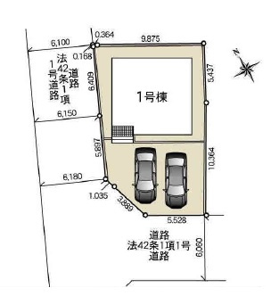 【Cradle garden】上三川町上三川 第5の区画図|○南西角地・上三川中学校まで徒歩５分○
