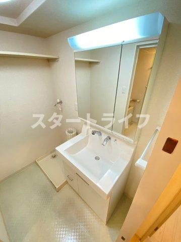大阪市東淀川区豊新３丁目の賃貸マンションの洗面所
