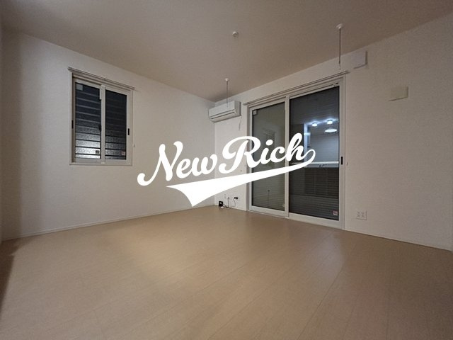 高崎市貝沢町のアパートのバルコニー