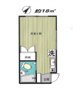 【間取り】 | 1R・18㎡