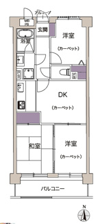 【間取り】 | ライオンズマンション川口芝公園第二