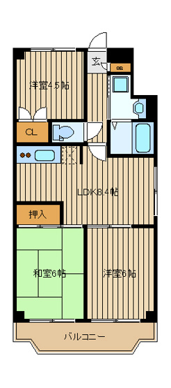 【間取り】 | メゾンタカノハ3