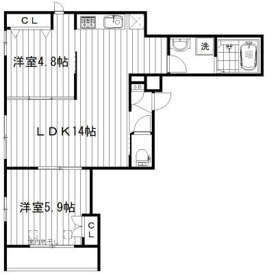 メゾン海の間取り
