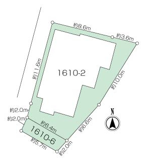 都筑区折本町 建築条件なし売地の画像