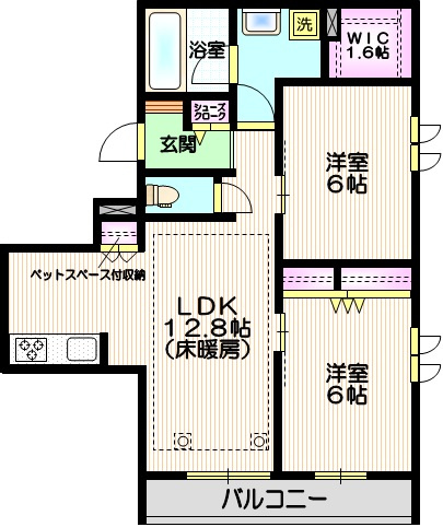 （仮称）浦和区岸町４丁目メゾンの間取り