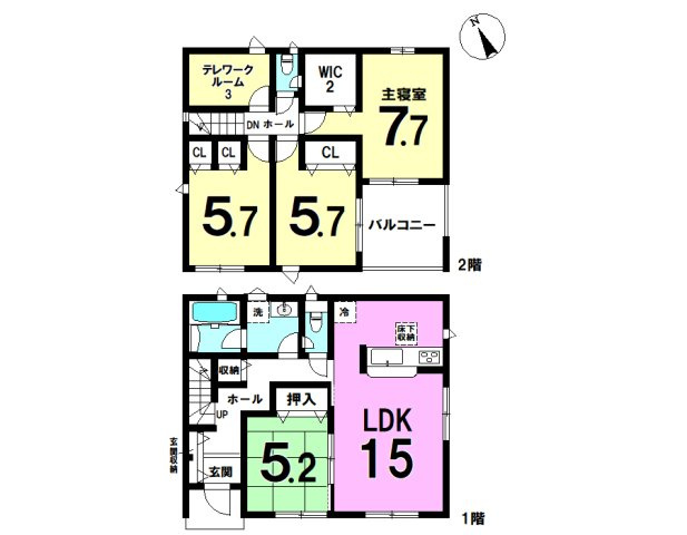 磐田市豊岡　の間取り|4LDKです。