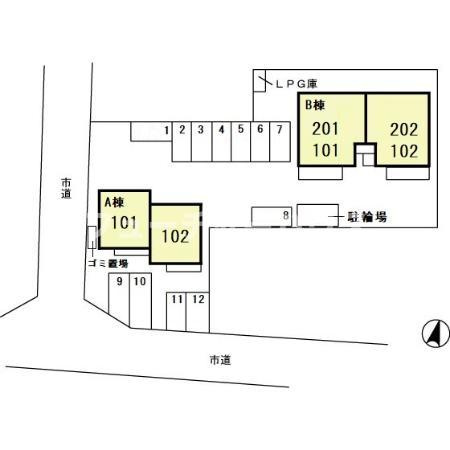 エスポワール　Ｂの区画図