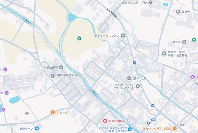 加西市西上野町　新築一戸建ての地図