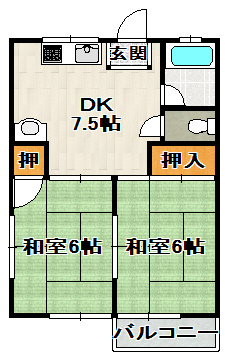 若葉ハイツの間取り