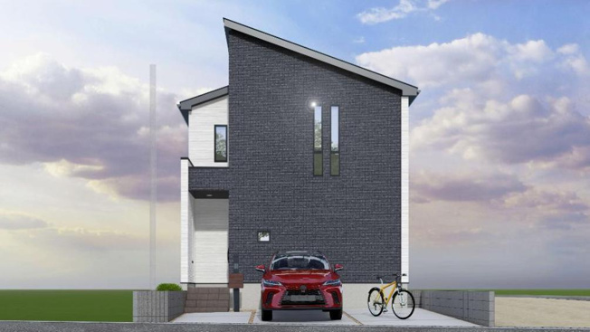 【外観パース】 | 我孫子市新木野6期　新築戸建　2号棟 | 徒歩圏内に公園があり、四季折々のイベントを楽しめます☆彡