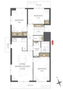 【間取り】エスポア桑名Ⅱ 