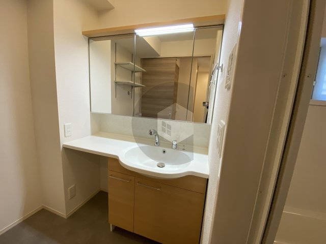 東大阪市稲田上町１丁目のアパートの独立洗面台