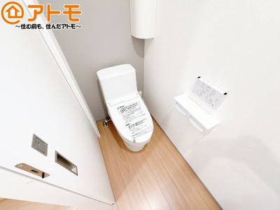 【トイレ】 | 葵区与一6　新築戸建　H区画 | 毎日使うトイレだからこそ機能性を重視したいですよね！温水洗浄便座で快適な時間をお過ごしください♪