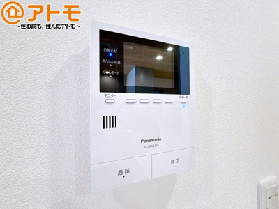 【防犯設備】 | 葵区与一6　新築戸建　H区画 | TVモニター付きインターホンは訪問者を確認することができて、防犯性に優れています♪