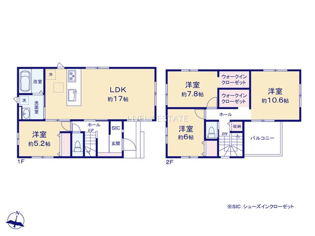 草加市青柳8丁目 新築分譲住宅 全2棟 1号棟