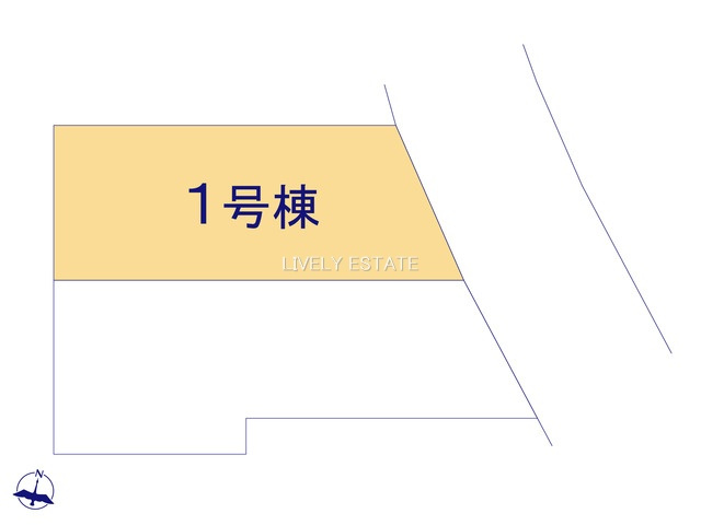草加市青柳8丁目 新築分譲住宅 全2棟 1号棟の区画図