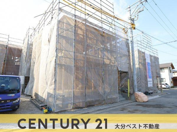 坂ノ市中央第5-3号棟の外観|現地工事中写真(2026年1月撮影)