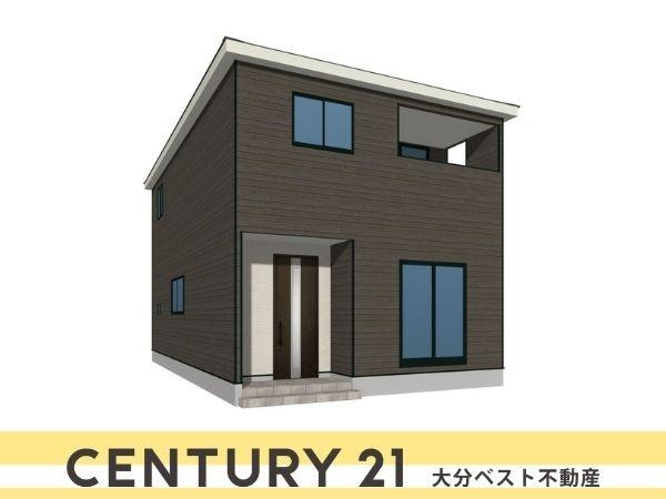 坂ノ市中央第5-4号棟の完成予想図|※外観パースはイメージです。