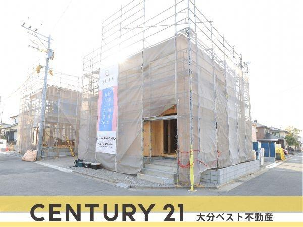 坂ノ市中央第5-2号棟の外観|現地工事中写真(2026年1月撮影)