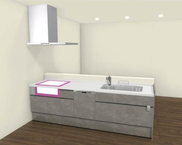 HT坂ノ市　4号地の完成予想図|※内観パースはイメージです。現況と異なる場合は現況を優先させていただきます。