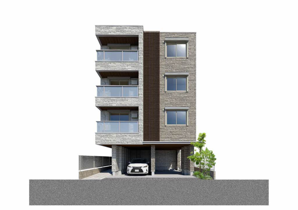 クリスタル　シャーメゾンの外観パース