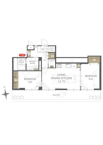 【間取り】パークサイド明石 