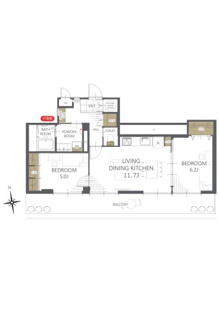 【間取り】パークサイド明石 