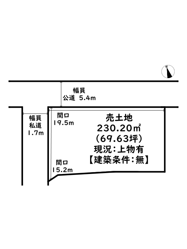 姫路市網干区和久/売土地の土地図