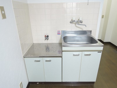 ハイビレッジⅡ　敷金0　礼金0　室内洗濯機置場　のキッチン|※別部屋参考画像