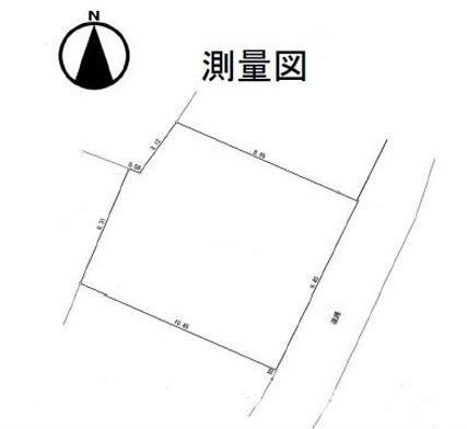 茅ヶ崎市矢畑　売地の土地図| 測量図