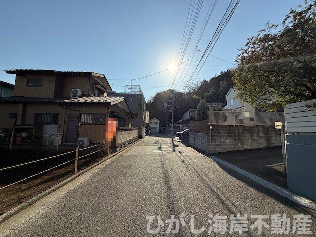 藤沢市大庭　売地　全３区画の前面道路含む現地写真|現地外観