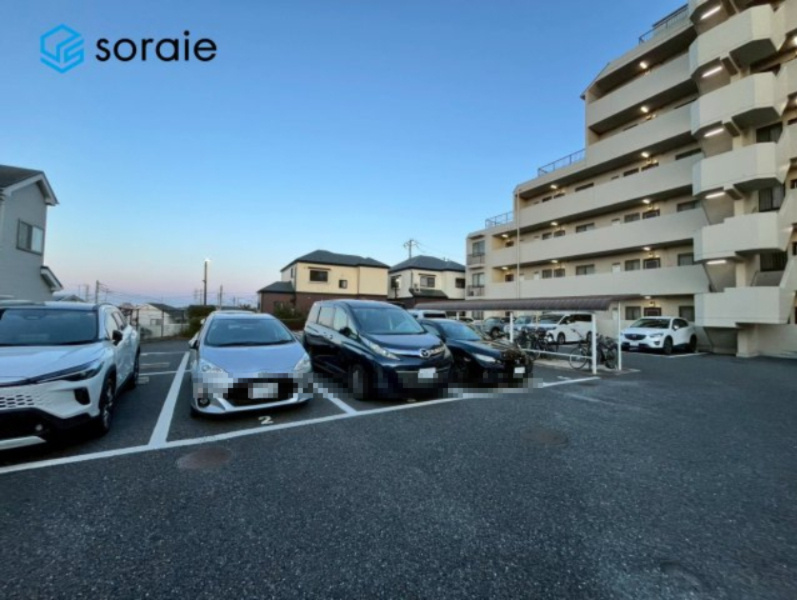 キャッスル川越南大塚の駐車場|1月25日撮影