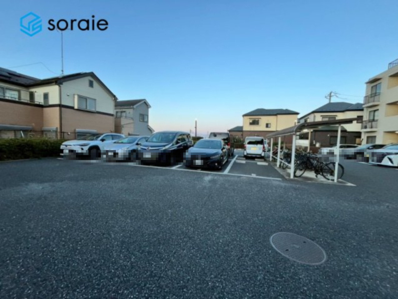 キャッスル川越南大塚の駐車場|1月25日撮影