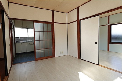 【キッチン】 | 小松貸家 | 南側洋室～キッチン