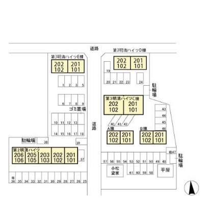 【区画図】 | 小松貸家