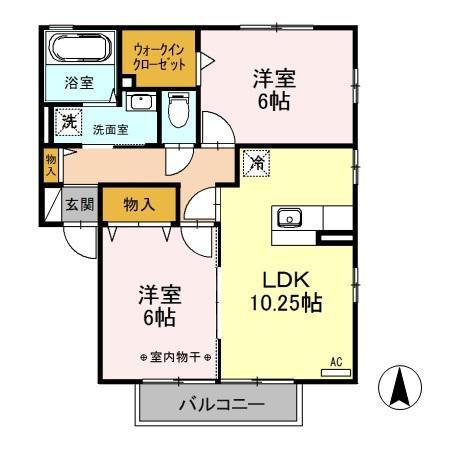 【間取り】 | ラフィネ サワ Ｃ