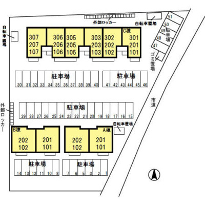 【区画図】 | ルピナス コート Ｃ