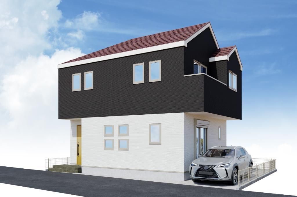 所沢市北秋津1期　新築戸建　FiTの外観パース