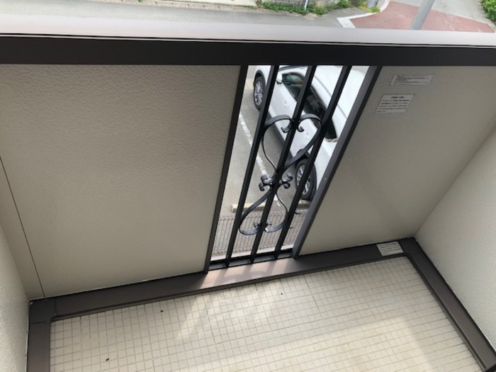 アヴニール合川のバルコニー