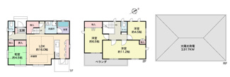 【間取り】 | 守山市播磨田町　中古戸建