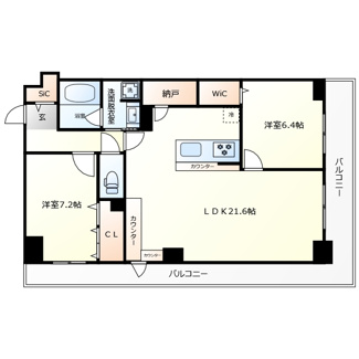 【間取り】 | グランセジュール大国町　敷津小学校区 | グランセジュール大国町(敷津小学校区)　間取り