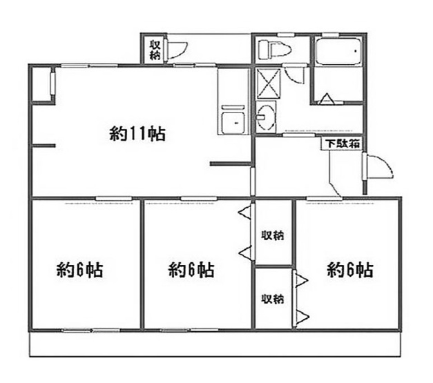 【間取り】 | 醍醐上ノ山団地A-3