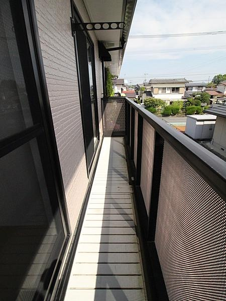 久留米市大善寺町宮本のアパートのバルコニー|陽当たり良好なバルコニーです