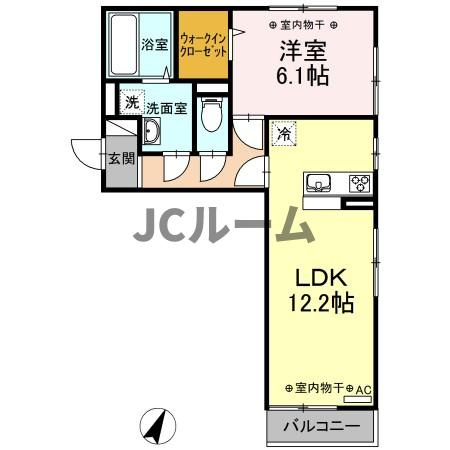 シャインピークス大和Ｂの間取り