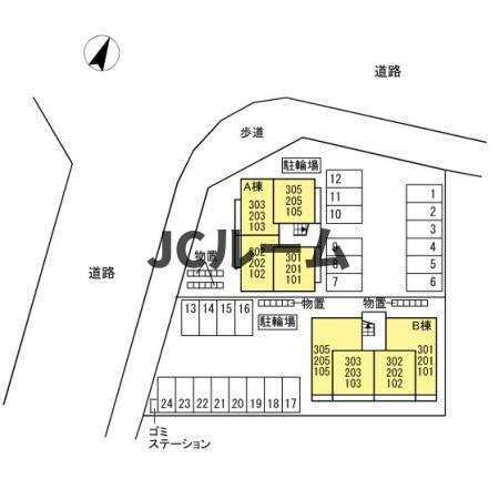 シャインピークス大和Ｂの間取り