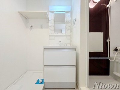 【独立洗面台】 | ハーモニーテラス日ノ宮町 | 独立洗面台あり、毎朝おしゃれに忙しい女性の方におすすめです