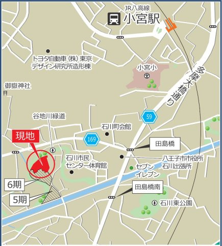 祝成約済み　八王子市　石川町　売地の地図|～仲介手数料無料☆八王子ひなた不動産～八王子市石川町　売地