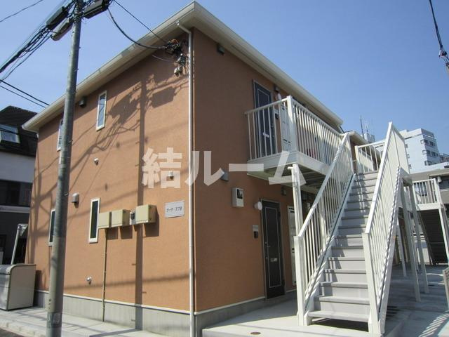 新宿区西早稲田２丁目のアパートのエントランス