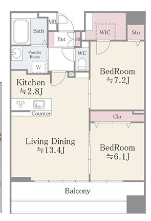 クレアールフレスカの間取り